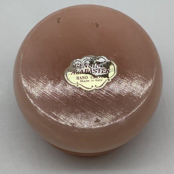 Alabaster Hand Carved Trinket Box's, Made in Italy - Picture 10 of 12